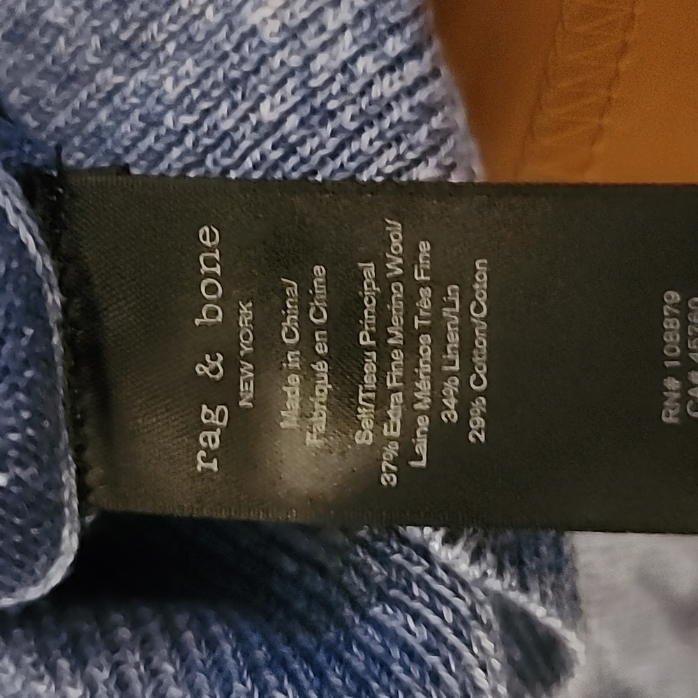 Rag & Bone Small Extra Fine Wool And Linen Blend … - image 7